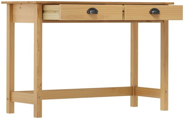 vidaXL Konsolentisch Hill mit 2 Schubladen 110×45×74 cm Kiefernholz 288991 Bild 3