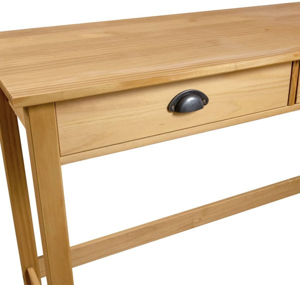 vidaXL Konsolentisch Hill mit 2 Schubladen 110×45×74 cm Kiefernholz 288991 Bild 5