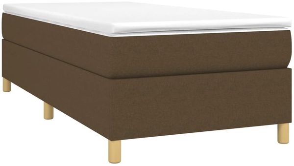 vidaXL Boxspringbettgestell Dunkelbraun 90x190 cm Stoff 3120924 Bild 3