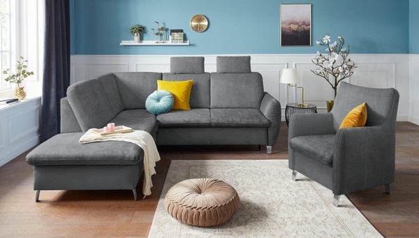 sit&more Ecksofa Daytona L-Form, mit Federkern, zwei Kopfstützen und wahlweise mit Bettfunktion
