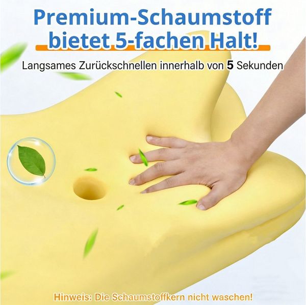 Kityhome Kopfkissen Nackenstützkissen Nackenkissen mit Memory Foam alle Schlafpositionen, Füllung: Memory-Schaum, Seitenschläfer, Rückenschläfer, Memory-Schaum