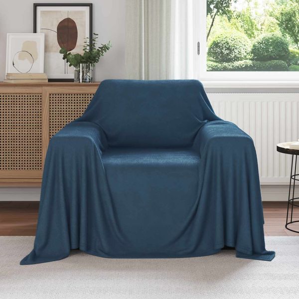 vidaXL Wohndecken 6 pcs Marineblau 210 x 140 cm Fleece 42017146