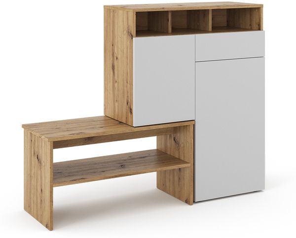Schuhschrank Selena Braun 124.5 x 102 cm Vicco