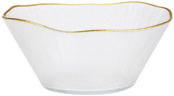 Home & styling collection Schüssel DATURA, Glas, (1 Stk), mit goldener Umrandung