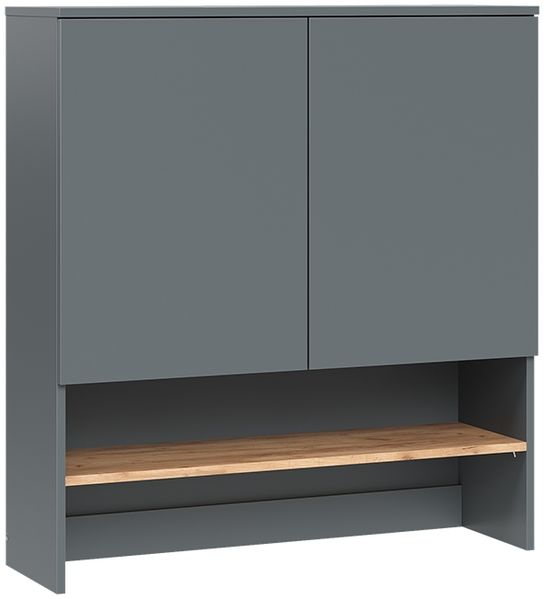 Waschmaschinenschrank Viktor Anthrazit/Goldkraft Eiche 93.6 x 100.4 cm Vicco