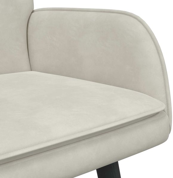 vidaXL 2-Sitzer Sofa Creme 115 x 61 x 87 cm Samt (V) 42028920 Bild 7