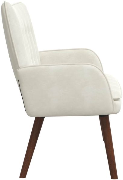 vidaXL 2-Sitzer Sofa Creme 115 x 61 x 87 cm Samt (V) 42028920 Bild 5