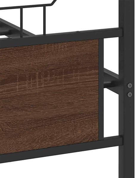vidaXL Bettgestell ohne Matratze Braun Eiche 140x190 cm Holzwerkstoff 4106859 Bild 10