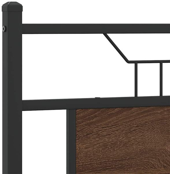 vidaXL Bettgestell ohne Matratze Braun Eiche 140x190 cm Holzwerkstoff 4106859 Bild 9