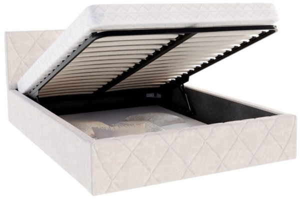 thematys Polsterbett Velours 90x200, 120x200, 140x200, 160x200, 180x200cm Bettrahmen Bett (MADE IN EU - mit hochwertigem Velours Bezug Trinity, Bettrahmen, Bett, Optional mit Matratze bestellbar, mit großen gepolsterten Kopfteil, mit Bettkasten zum auf... Bild 4