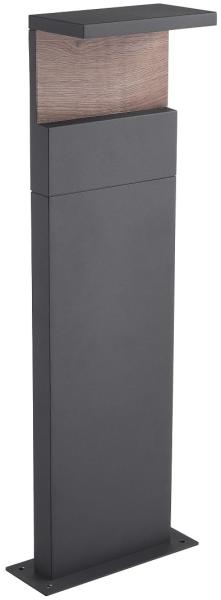 Heitronic 501236 LED Sockelleuchte Manao 600mm anthrazit mit Holzdekor