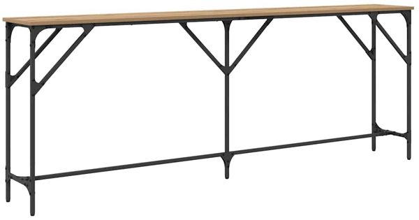 Konsolentisch, Beistelltisch, Konsole Artisan-Eiche 200 x 29 x 75 cm