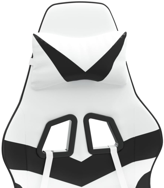 vidaXL Gaming-Stuhl Drehbar Weiß und Schwarz Kunstleder 349553 Bild 7