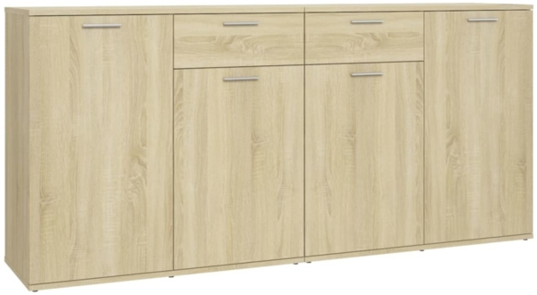 Sideboard 160 x 36 x 75 cm, Holzwerkstoff Sonoma