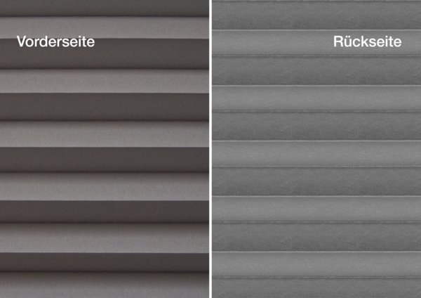 ondeco Plissee Thermo für Fenster innen, Montage in Glasleiste mit Spannschuh, Sonnenschutz-Rollo, Lichtschutz und blickdicht, leichte Verdunkelung, Dunkelgrau, B): 131-140 cm, H): 40-100 cm Bild 6