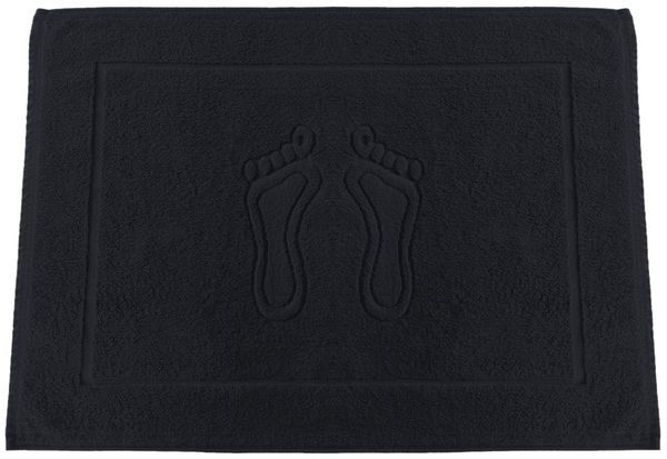 MatratzenL.A.B® Badematte 650 g/m² Blauer Schwan®, 100% Baumwolle, 50x70 cm, Badvorleger, Duschvorleger, Duschmatte Frottee