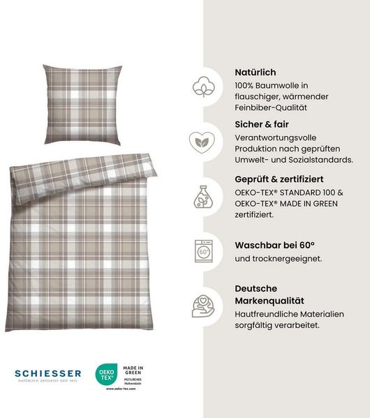 Feinbiber Bettwäscheset Metor – 2-teilig