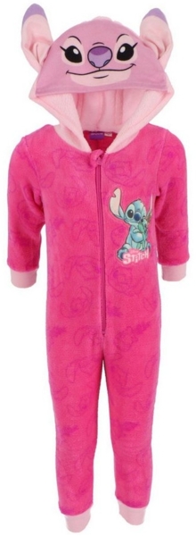 Lilo & Stitch Strampler für Kinder – Korallen Fleece Schlafanzug 122/128 cm