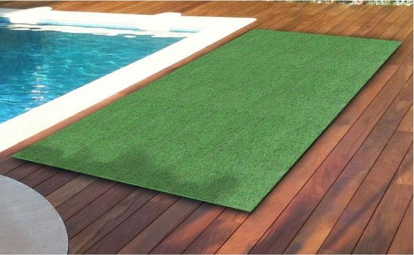 Rasenteppich 100x200cm mit Noppen Grün Kunstrasen Teppich Rollrasen Fertigrasen