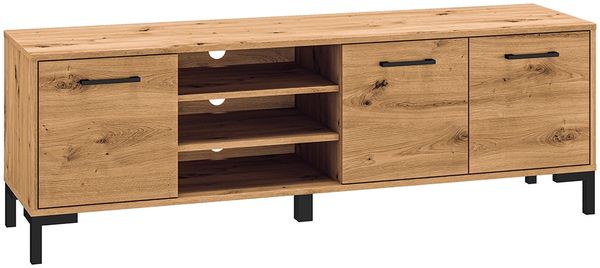 TV Lowboard, Artisan Eiche Nb, NASSAU-131, B/H/T ca. 155/52/40 cm