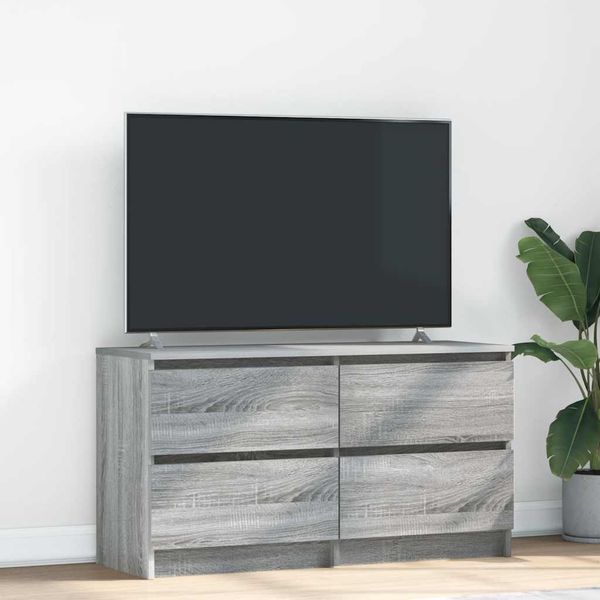 vidaXL TV-Schrank Grau Sonoma 100x35x54 cm Holzwerkstoff 861801