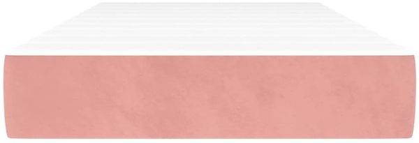 vidaXL Taschenfederkernmatratze Mittel Rosa 80x200x20 cm Samt 347693 Bild 3