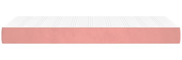 vidaXL Taschenfederkernmatratze Mittel Rosa 80x200x20 cm Samt 347693 Bild 4