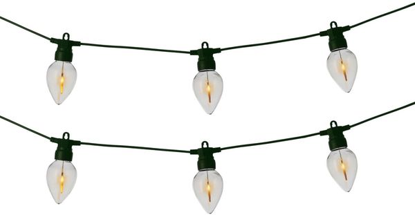 Lumineo LED Weihnachtsbeleuchtung, Kunststoff grün, 350 cm, Outdoor mit Flacker-Effekt