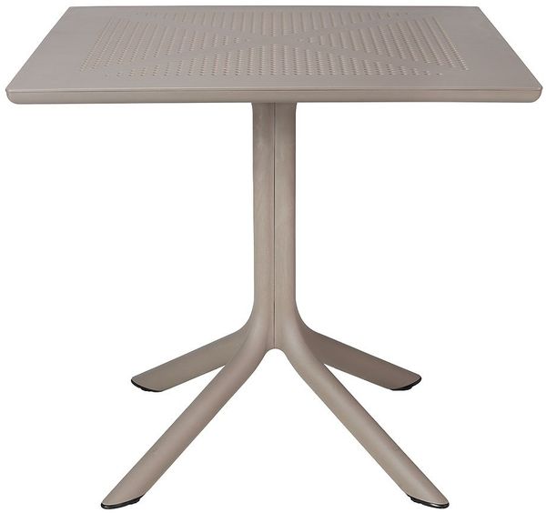 Beistelltisch Clip 80, Polypropylen, Braun, 80 x 75 x 80 cm