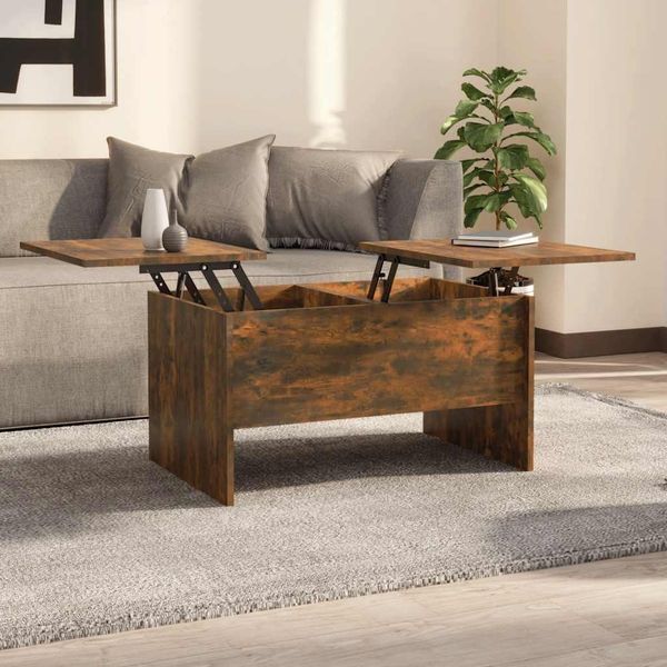 vidaXL Couchtisch Räuchereiche 80x50x42,5 cm Holzwerkstoff 819293