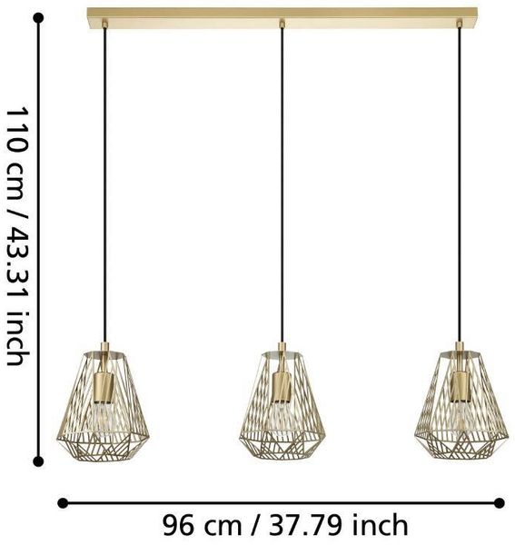 Eglo HÄNGELEUCHTE 3XE27 (STYPE MS-GEB 23D306)