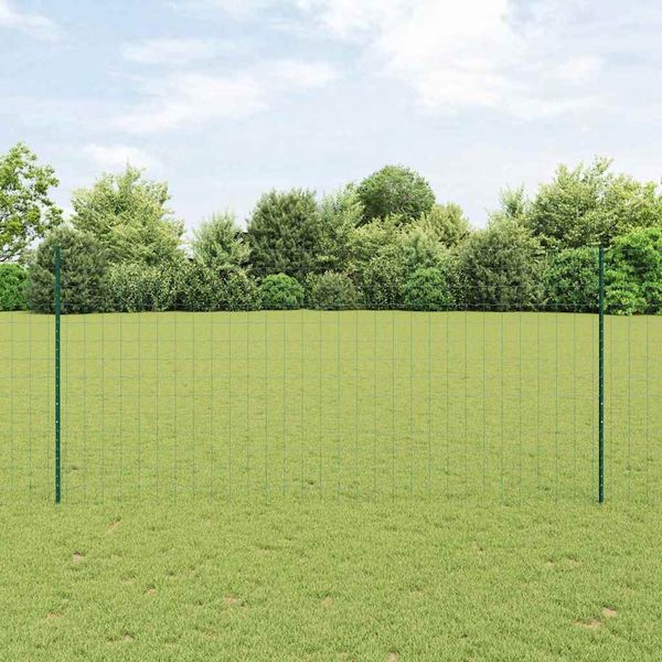 vidaXL Zaun mit Pfosten Grün 3336001