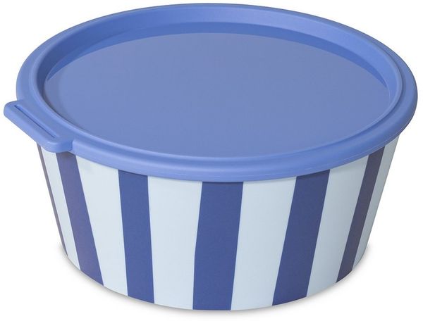 KOZIOL Aufbewahrungsschüssel NORA BOX 2,2l STRIPES Schale 2,2l mit Deckel, Kunststoff, (1-tlg)