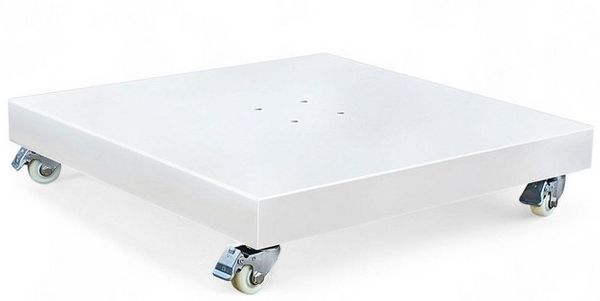 Ampelschirm Schirmständer mit Rollen Beton / Fliesen weiss 120kg 80x80cm Bild 4
