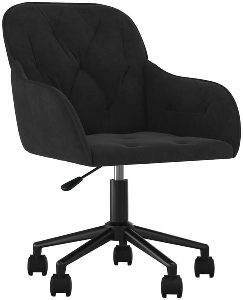 vidaXL Bürostuhl Drehbar Schwarz, 78 x 61 x 56 cm Bild 2