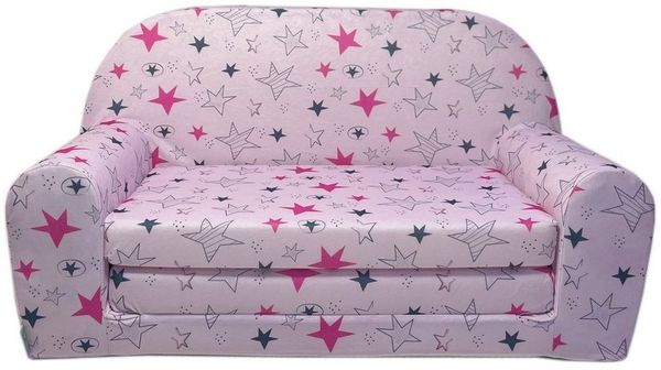 FORTISLINE Kindersitzgruppe Kindersofa "MINI" Kindercouch zum Aufklappen W386