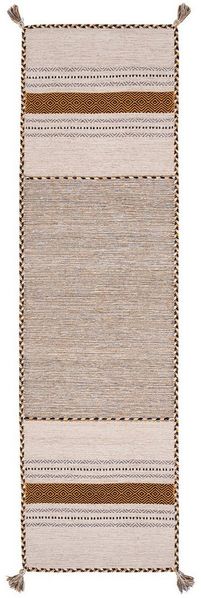Pergamon Läufer Läufer Natur Teppich Kelim Navarro, Rechteckig, Höhe: 8 mm