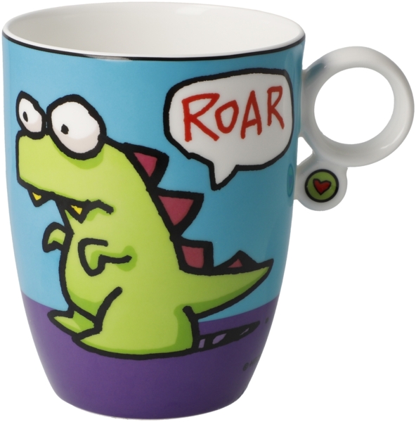 Goebel / Ed Eck- Roar,Künstlertasse,12,0cm x 9,0cm x 11,0cm / Fine Bone China / 12,0cm x 9,0cm x 11,0cm