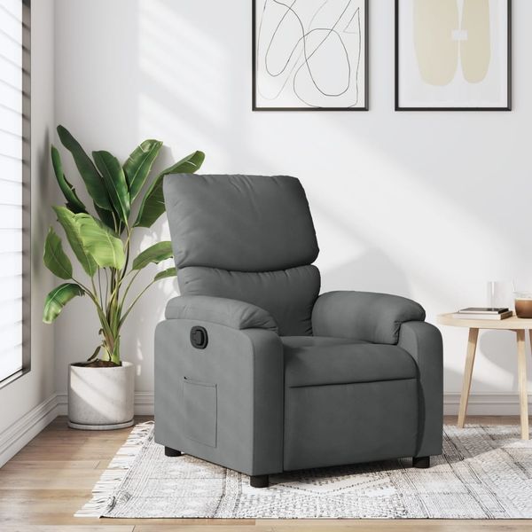 vidaXL Relaxsessel Dunkelgrau Stoff 3205681