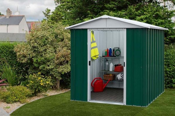 Yardmaster Metall-Gerätehaus "Bayern" Modell 65, grün, 2,33 m²,ohne Bodenrahmen