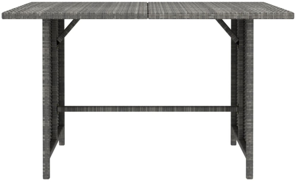 vidaXL Garten-Esstisch Grau 110x70x65 cm Poly Rattan 313497