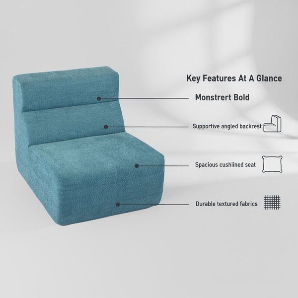 HappyHome Sofa Bodenstuhl mit hochdichtem Schaumstoff vielseitiger Relaxsessel