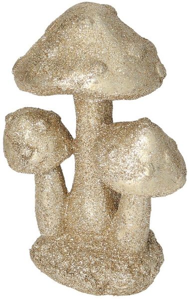 Dekoria Dekoration Golden Mushroom 12cm