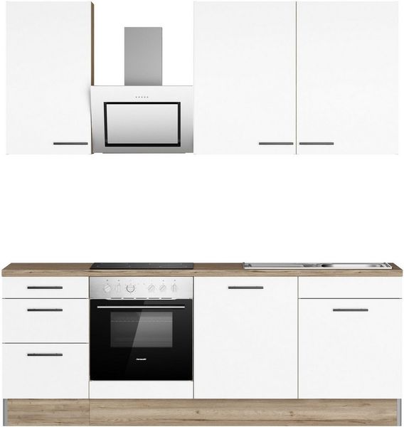 OPTIFIT Küchenzeile Fiona, Breite 230 cm, mit Hanseatic-E-Geräten in Premium oder Basic