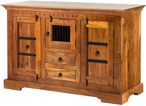 Kommode Akazie 130x50x85 honig lackiert OXFORD #0412