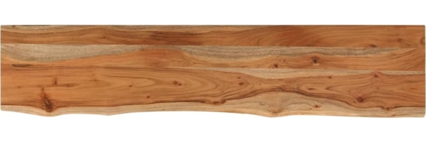 vidaXL Wandregal 90x20x2,5 cm Rechteckig Massivholz Akazie Baumkante 370227