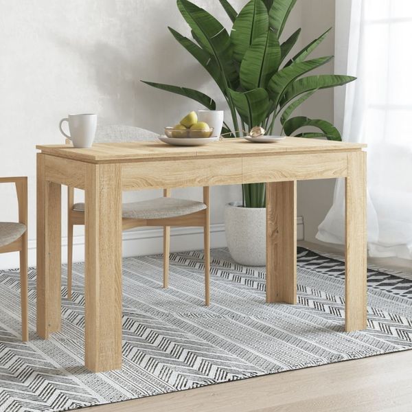 vidaXL Esstisch Sonoma-Eiche 120 x 60 x 76 cm Spanplatte [800759]