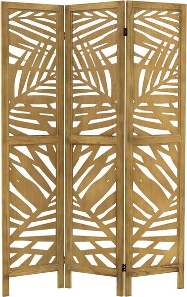 ML-DESIGN Paravent Raumteiler Faltbarer Sichtschutz Indoor Stellwand Sichtschutzwand, Raumtrenner 3-teilig Kyoto Natur 170x121cm Holz freistehend Trennwand
