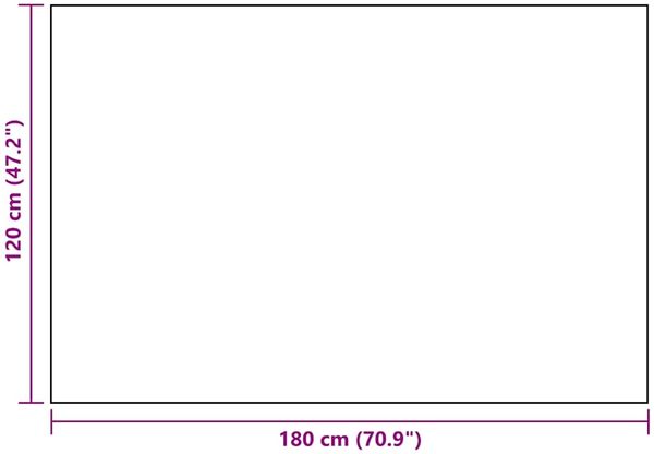 vidaXL Outdoor-Teppich ARAKIL Weiß und Schwarz 120x180 cm PP 368572 Bild 7