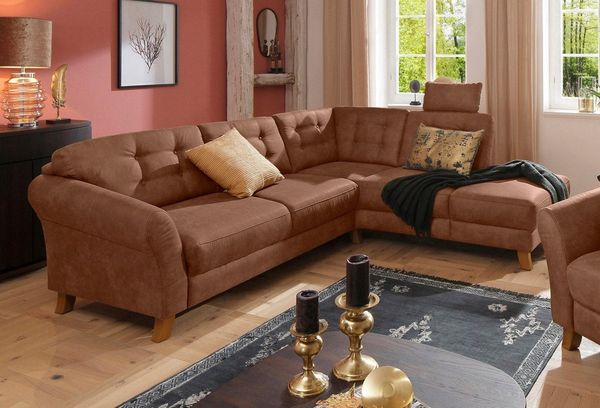 Home affaire Ecksofa Trondheim L-Form, mit Federkern